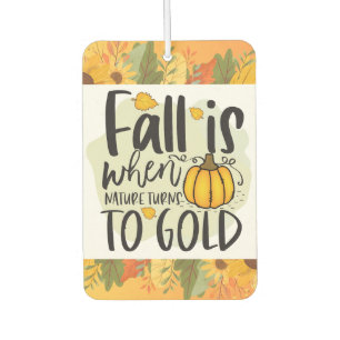 Pumpkin Patch Vibes Only Fall Autumn Thanksgiving Air Freshener