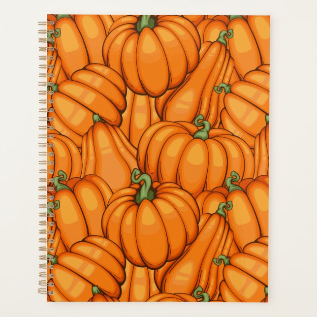 Pumpkin Patch Vibes Only Fall Autumn Thanksgiving Planner (Front)
