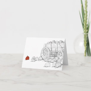 Pumpkin Patch Wagon  Card