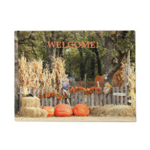 Pumpkin Patch "Welcome" Door Mat