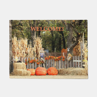 Pumpkin Patch "Welcome" Door Mat