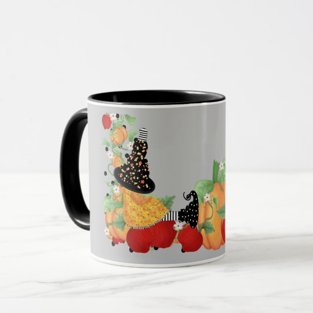 Pumpkin Patch Witch Mug (Front Left)