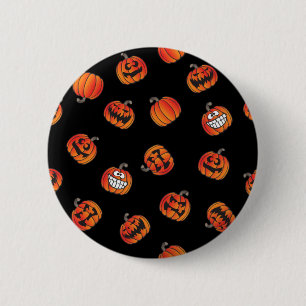 Pumpkin pattern 2 inch round button
