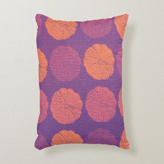 Pumpkin Pattern Accent Pillow (Front(Vertical))