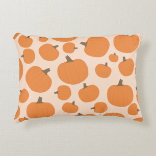 Pumpkin Pattern Accent Pillow