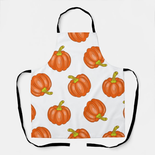 Pumpkin pattern apron (Front)