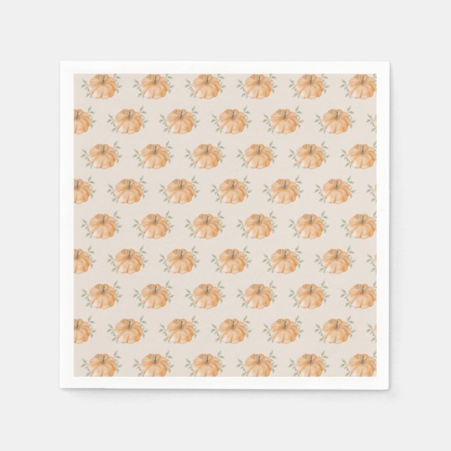  Pumpkin Pattern Autumn Fall Napkin (Front)