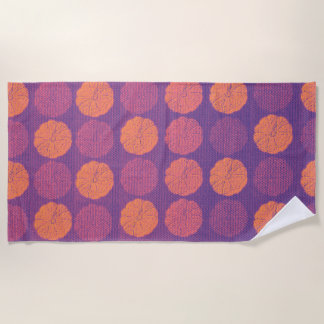 Pumpkin Pattern Beach Towel
