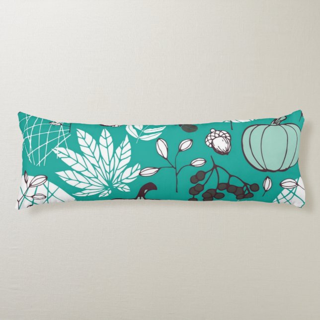 Pumpkin pattern body pillow (Front)