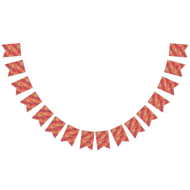 Pumpkin pattern bunting flags (All)