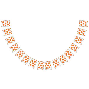 Pumpkin pattern bunting flags
