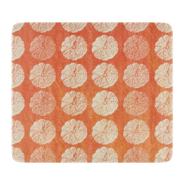 Pumpkin Pattern Cutting Board (Front)