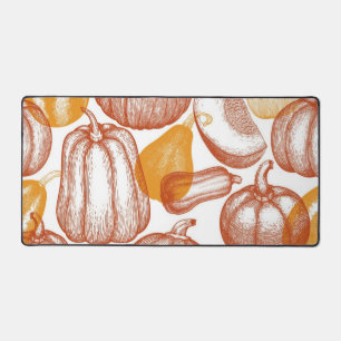 Pumpkin pattern desk mat