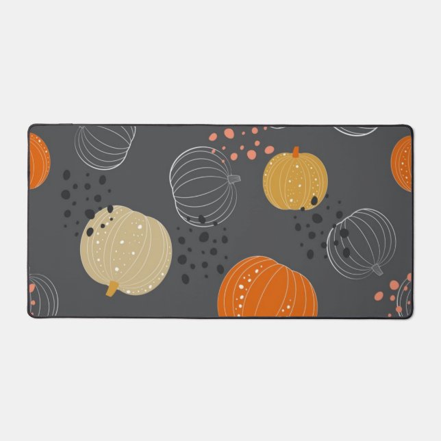 Pumpkin pattern desk mat (Front)
