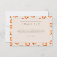 Pumpkin Pattern Fall Baby Shower |