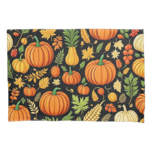 Pumpkin Pattern Harvest Day Autumn Pillowcase