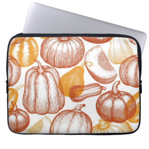 Pumpkin pattern laptop sleeve