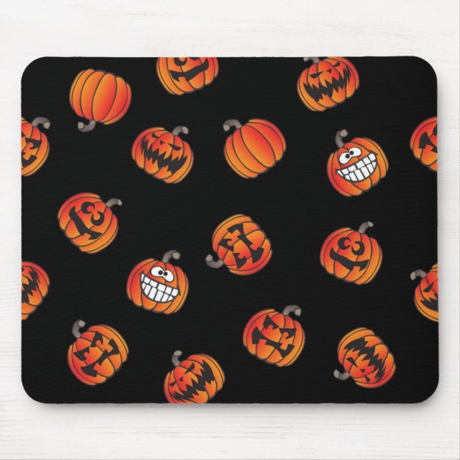 Pumpkin pattern mouse pad (Front)