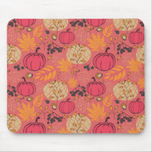 Pumpkin pattern mouse pad