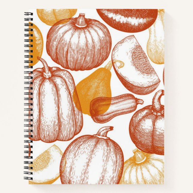 Pumpkin pattern notebook (Front)