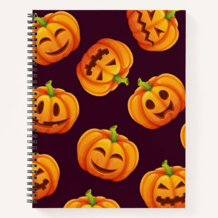 Pumpkin pattern notebook