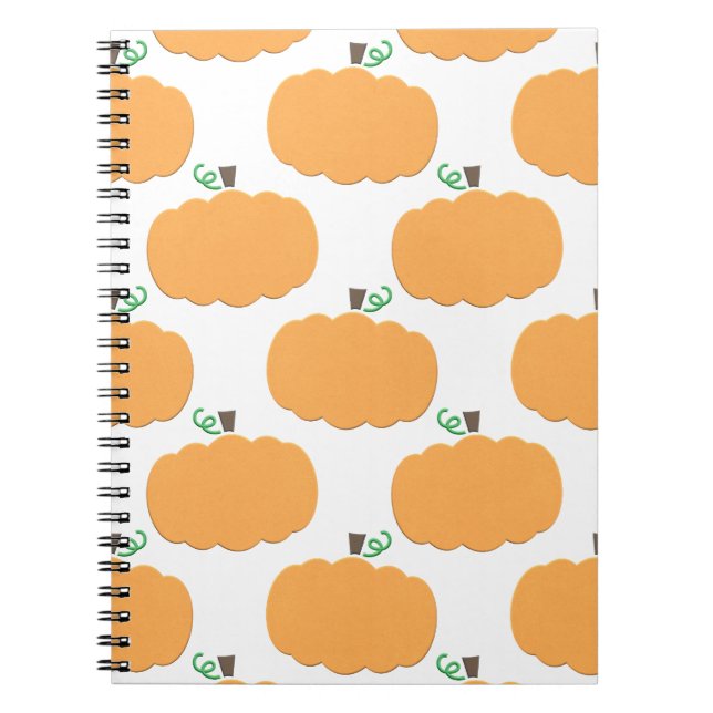 Pumpkin Pattern  Notebook (Front)