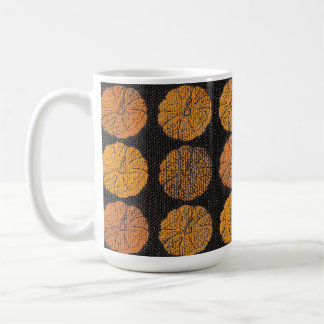 Pumpkin Pattern Orange Coffee Mug