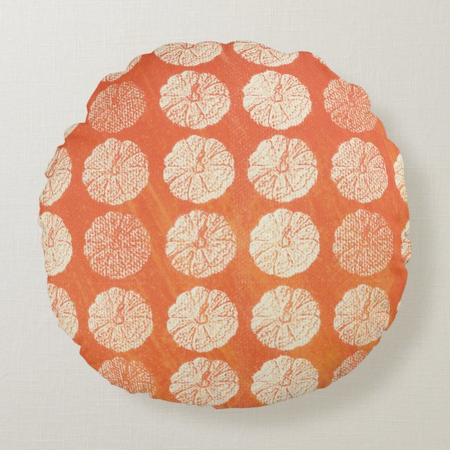Pumpkin Pattern Pillow (Front)