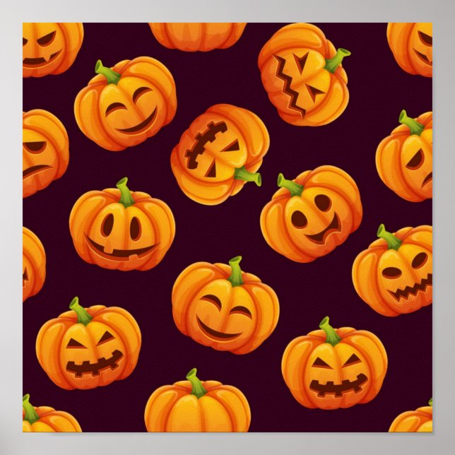 Pumpkin pattern poster (Front)
