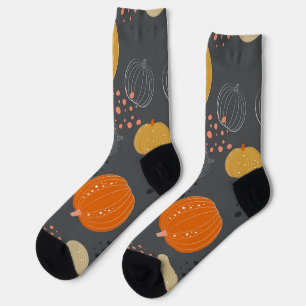Pumpkin pattern socks