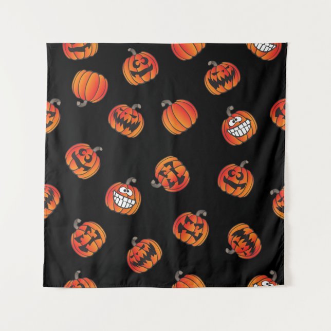 Pumpkin pattern tapestry (Front)