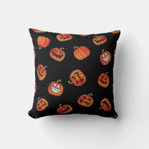 Pumpkin pattern throw pillow