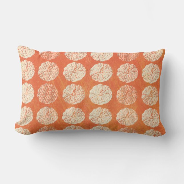 Pumpkin Pattern Throw Pillow (Front)