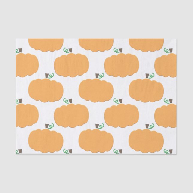 Pumpkin Pattern Tissue Paper (Front)