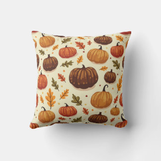Pumpkin patterned pillows