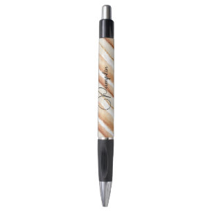 Pumpkin Peach Cream Latte Stripes Pen