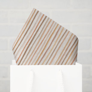 Pumpkin Peach Latte Brown Dots Birthday Tissue Paper
