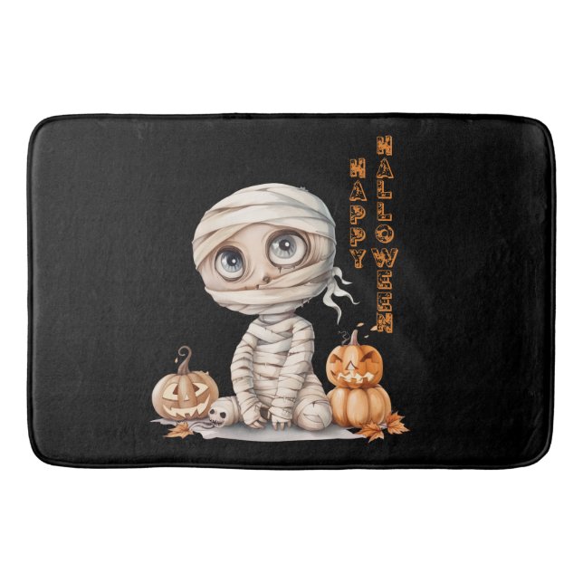 Pumpkin Perch  Bath Mat (Front)