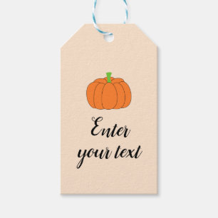 Pumpkin Personalized Gift Tags