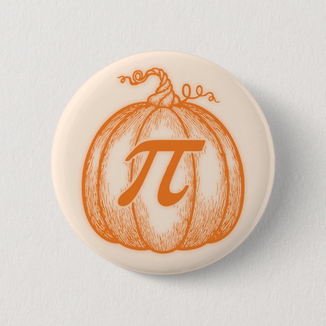 Pumpkin Pi 2 Inch Round Button (Front)