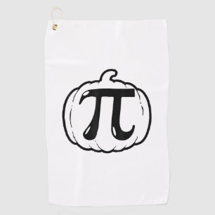 Pumpkin Pi Funny Math Halloween & Thanksgiving Pum Golf Towel