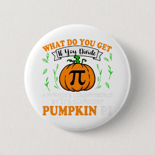 Pumpkin Pi Halloween Math 2 Inch Round Button