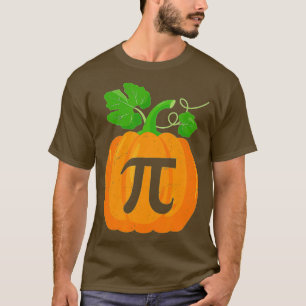 Pumpkin Pi Math Teacher Halloween Thanksgiving Pie T-Shirt
