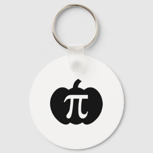 Pumpkin Pi Pie Math Teacher Halloween Funny Christ Keychain