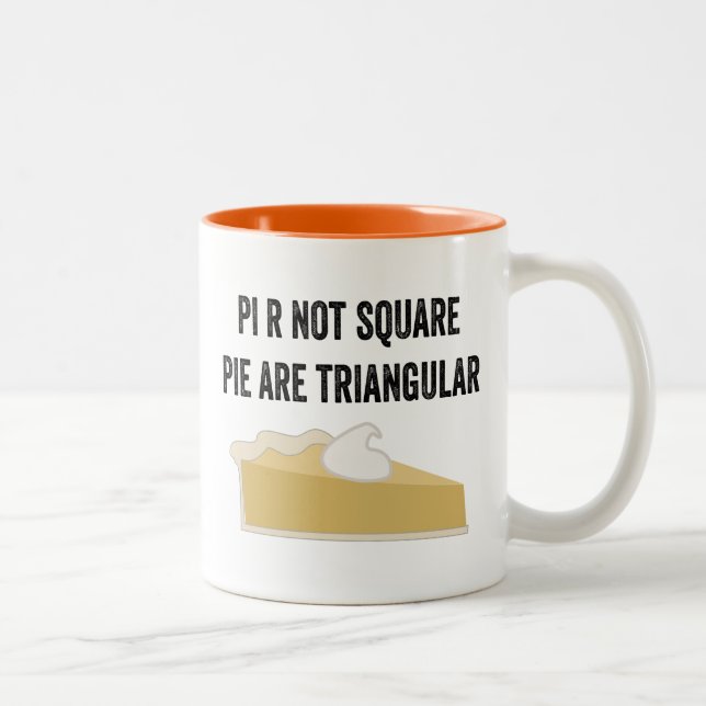Pumpkin Pi Two-Tone Coffee Mug (Right)
