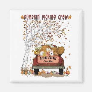 Pumpkin Picking Crew Apron Magnet
