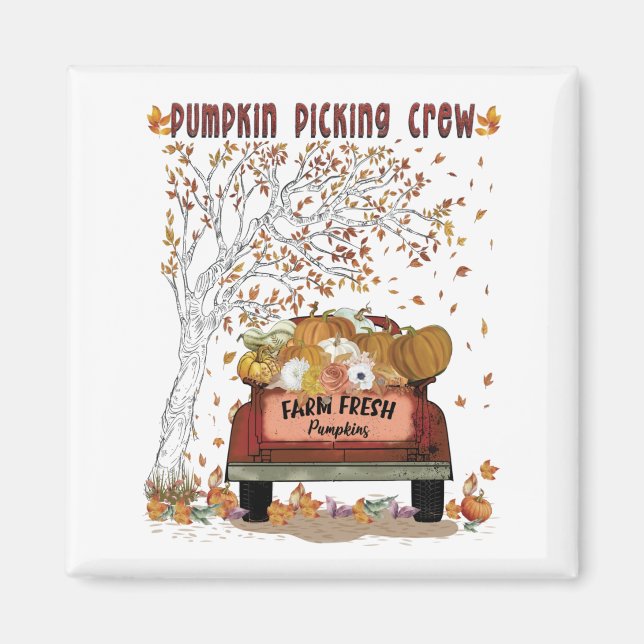 Pumpkin Picking Crew Apron Magnet (Front)