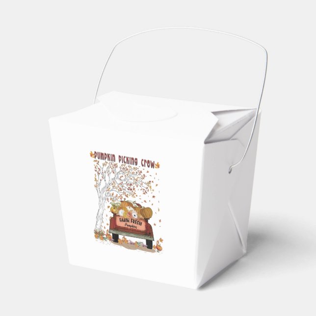 Pumpkin Picking Crew Favor Box (Front Side)