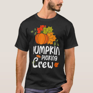 Pumpkin Picking Crew For Halloween Family Matching T-Shirt