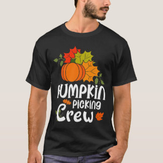 Pumpkin Picking Crew For Valentine Family Matching T-Shirt